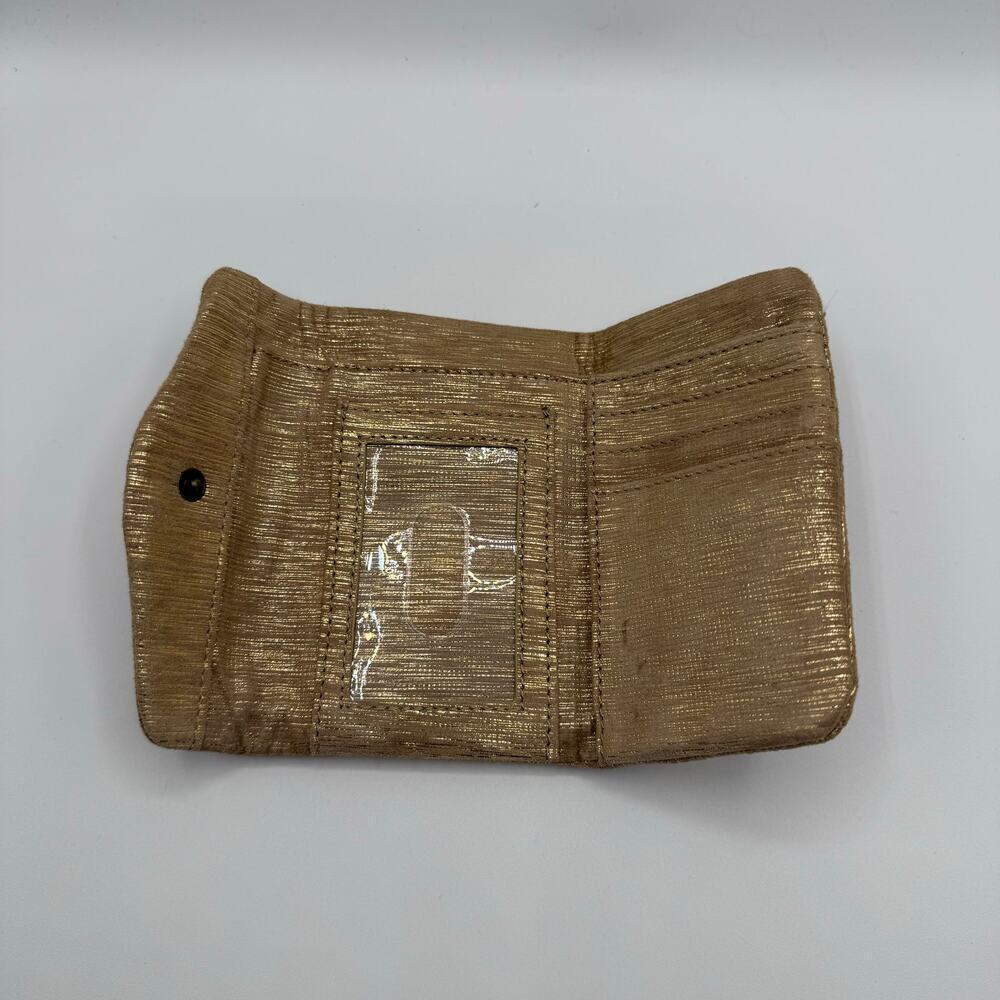 Hobo International Galaxy Leather Golden Taupe Trifold Wallet - Picture 5 of 8